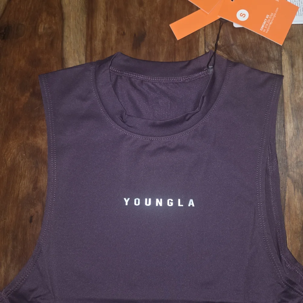 YoungLA  Deep Purple Compression Muscle Tee - Picture 2 of 5